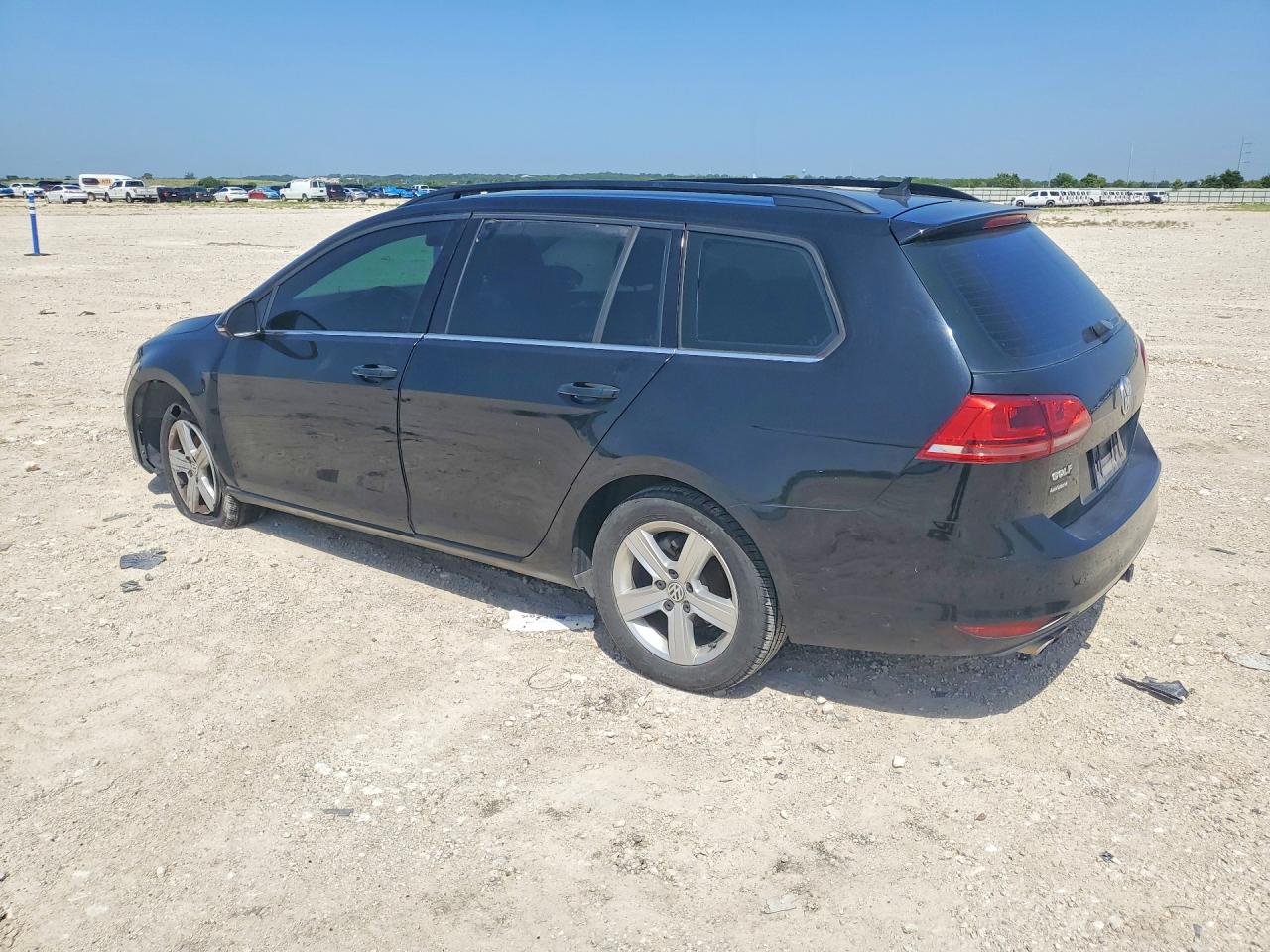 2015 Volkswagen Golf Sportwagen Tdi S Black vin: 3VWCA7AU3FM504484