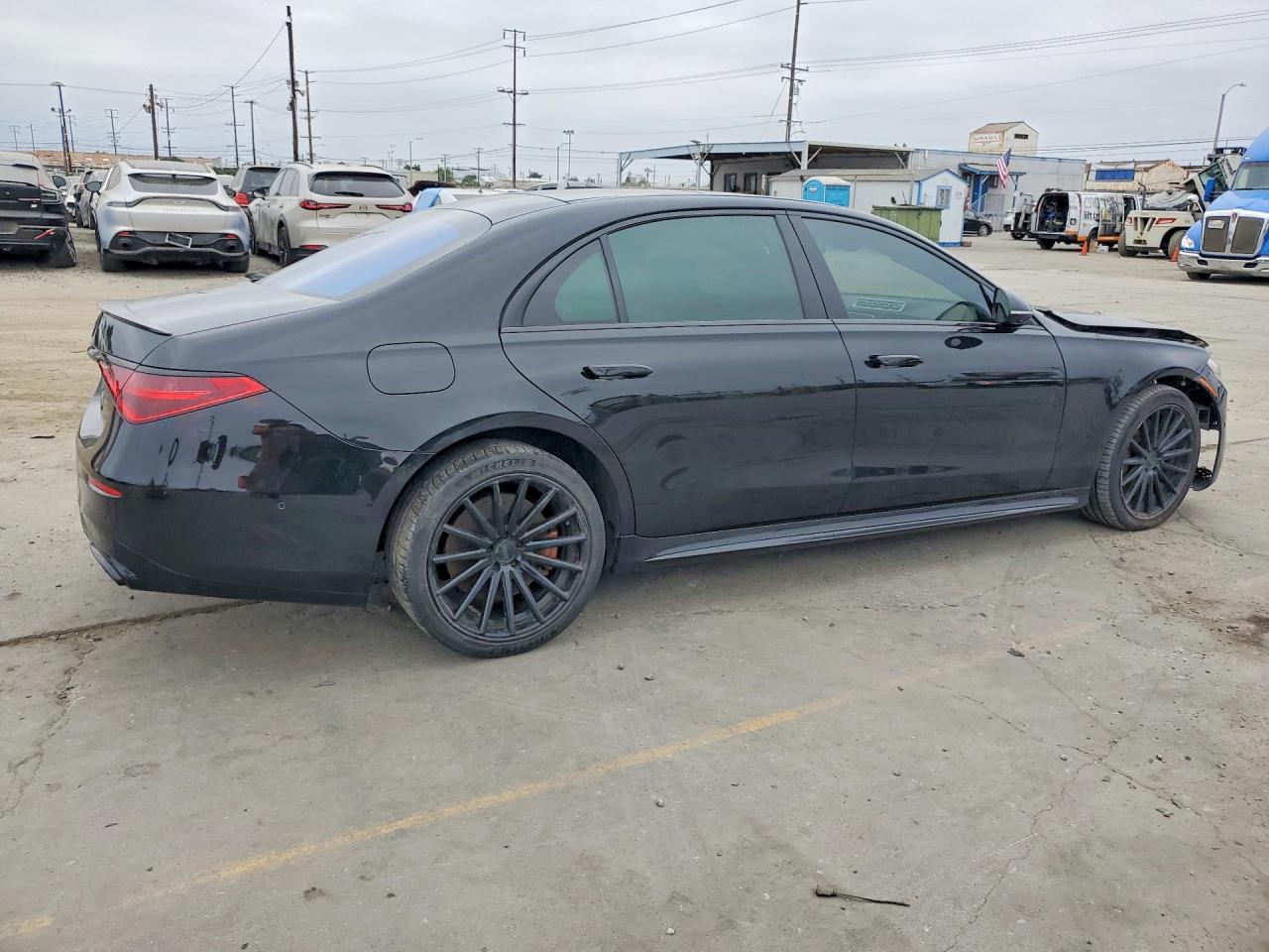 2021 Mercedes-benz S 580 4matic Черный vin: W1K6G7GB1MA035044