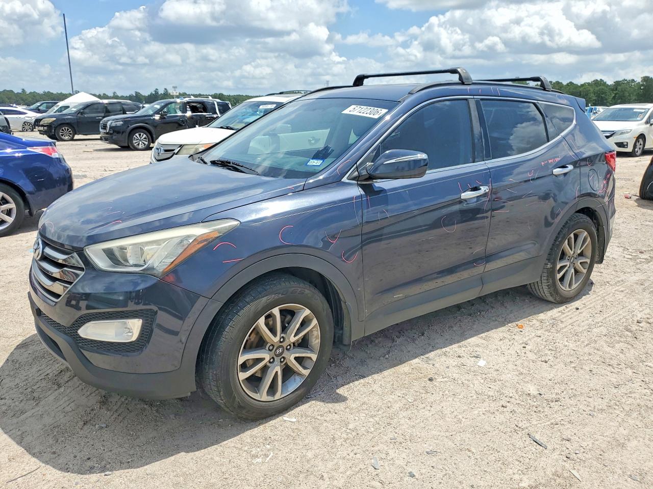 2016 Hyundai Santa Fe Sport 2.0t Blue vin: 5XYZU3LAXGG320593