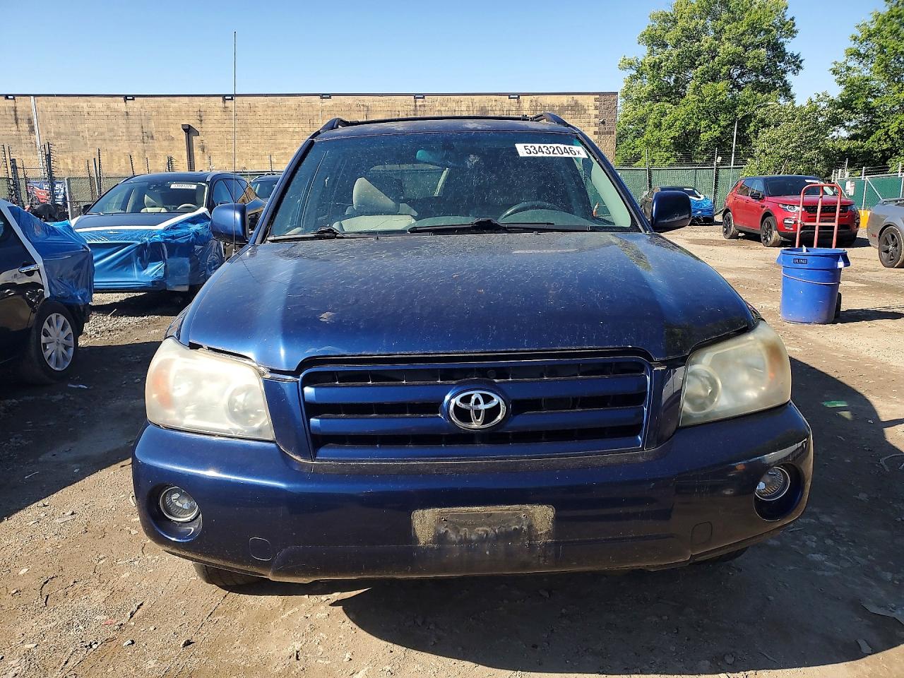 2006 Toyota Highlander Limited Blue vin: JTEGP21AX60122883