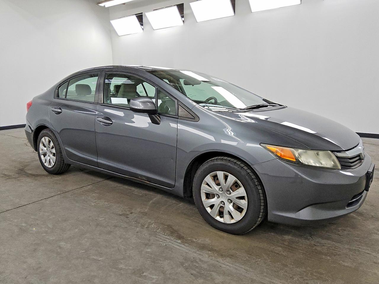 2012 Honda Civic Lx Gray vin: 19XFB2F59CE086732