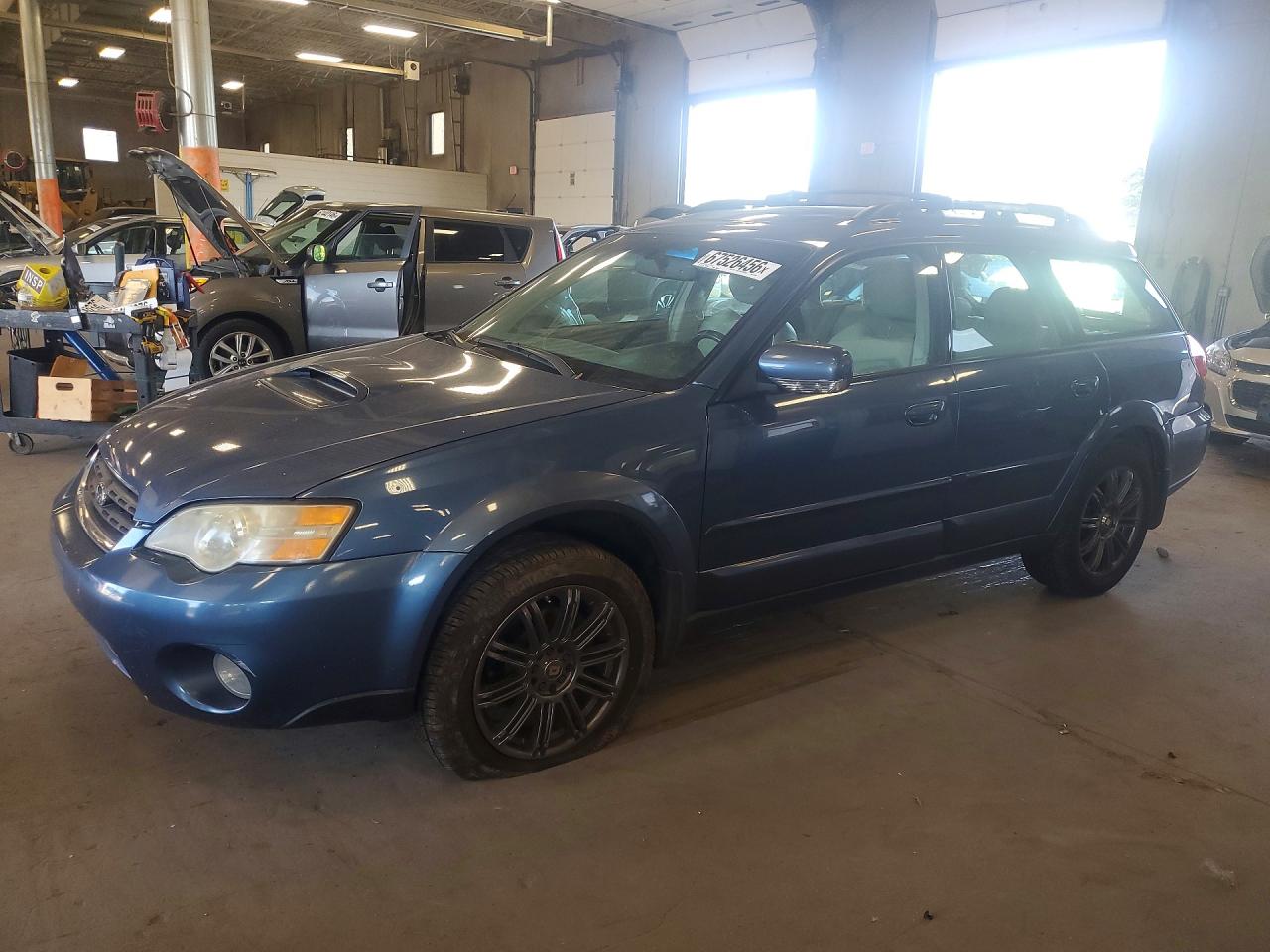2007 Subaru Legacy Outback Синий vin: 4S4BP63C474305240