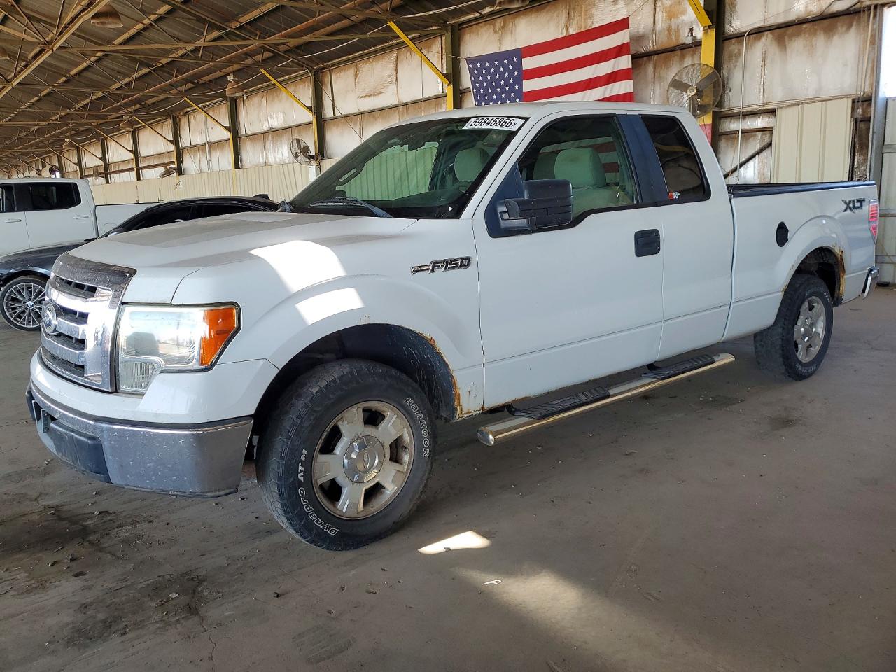 2010 Ford F150 Super Cab White vin: 1FTEX1C85AFC53256
