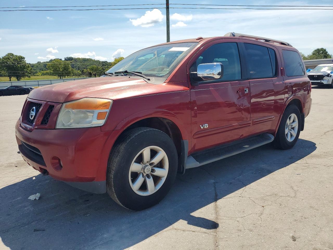 2008 Nissan Armada Se Red vin: 5N1AA08C68N618708