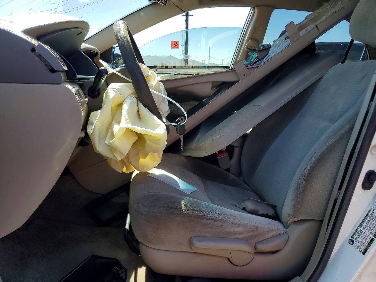2006 Toyota Corolla Ce White vin: 1NXBR32E86Z734956