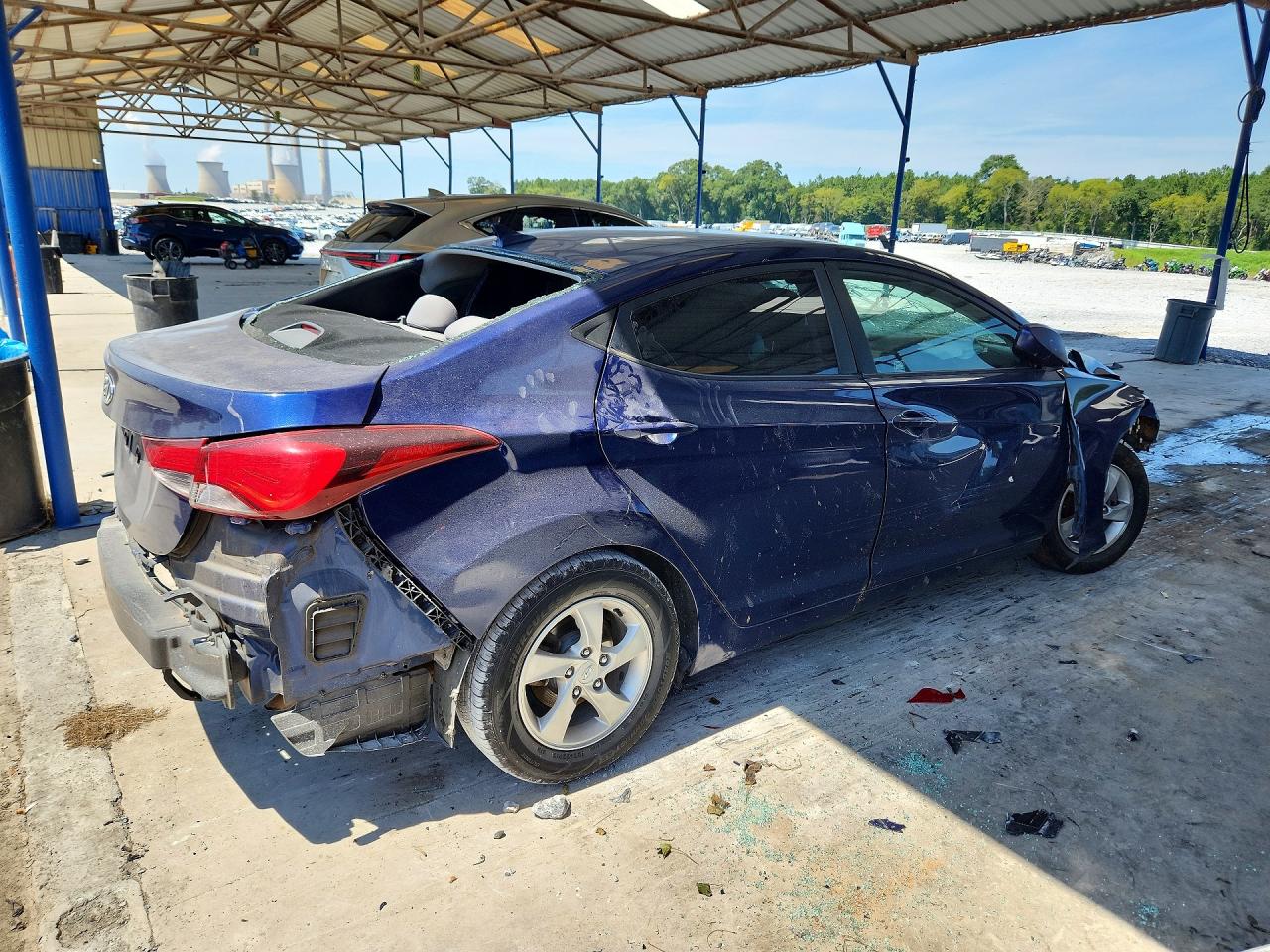 2015 Hyundai Elantra Se Синий vin: 5NPDH4AE1FH637387