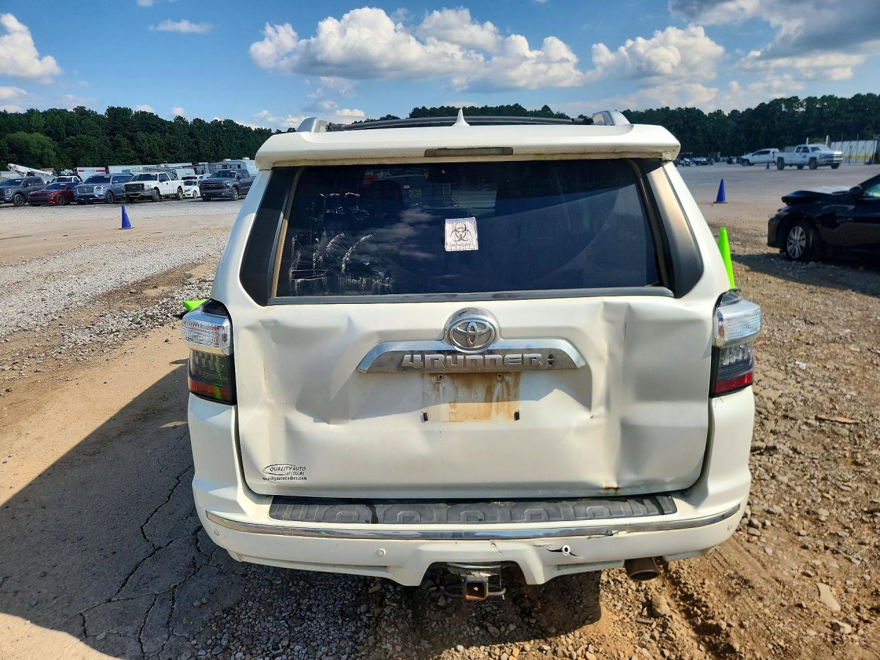 2014 Toyota 4runner Limited White vin: JTEZU5JR6E5073188