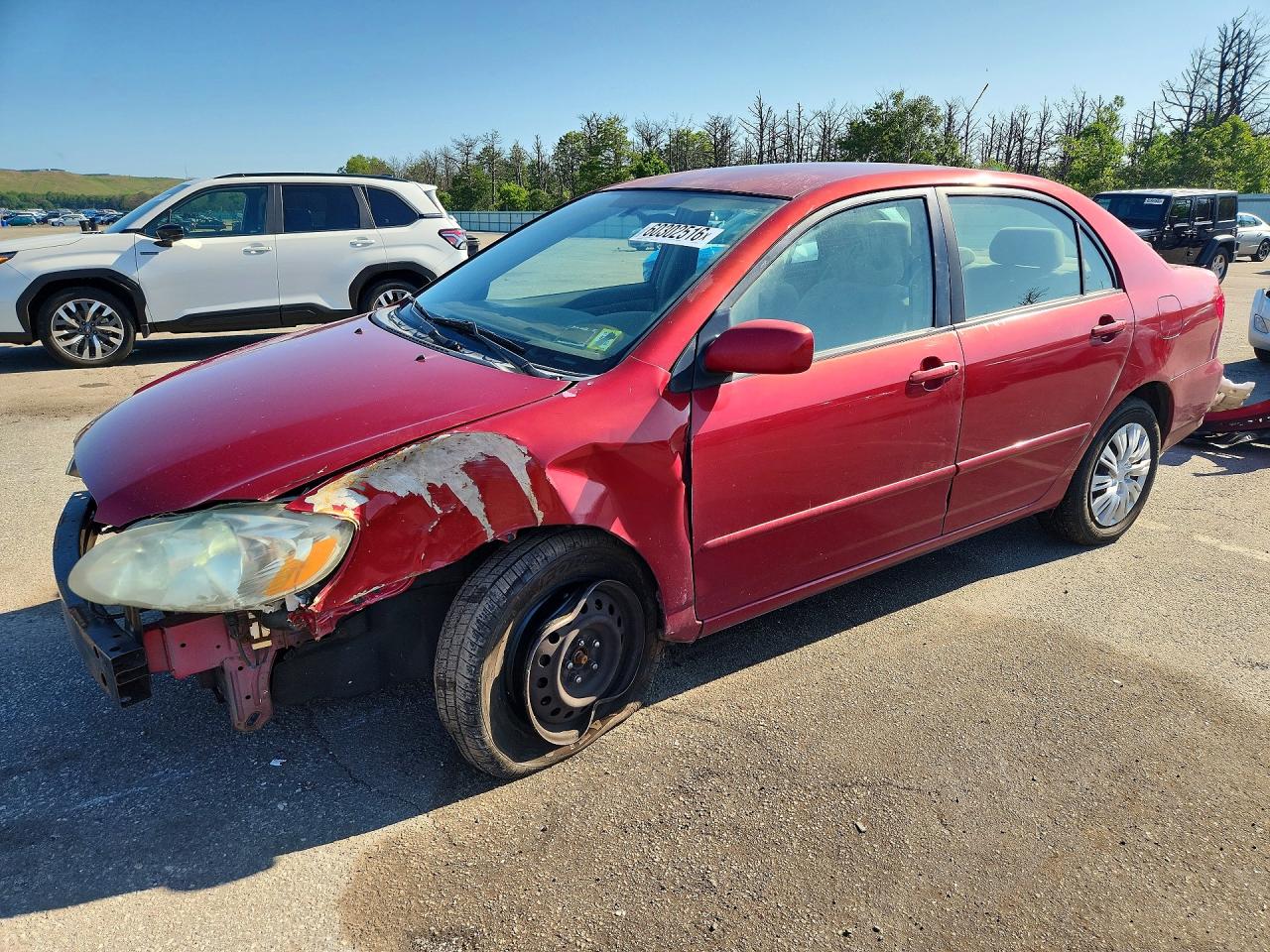 2006 Toyota Corolla Le Red vin: 2T1BR32EX6C560258