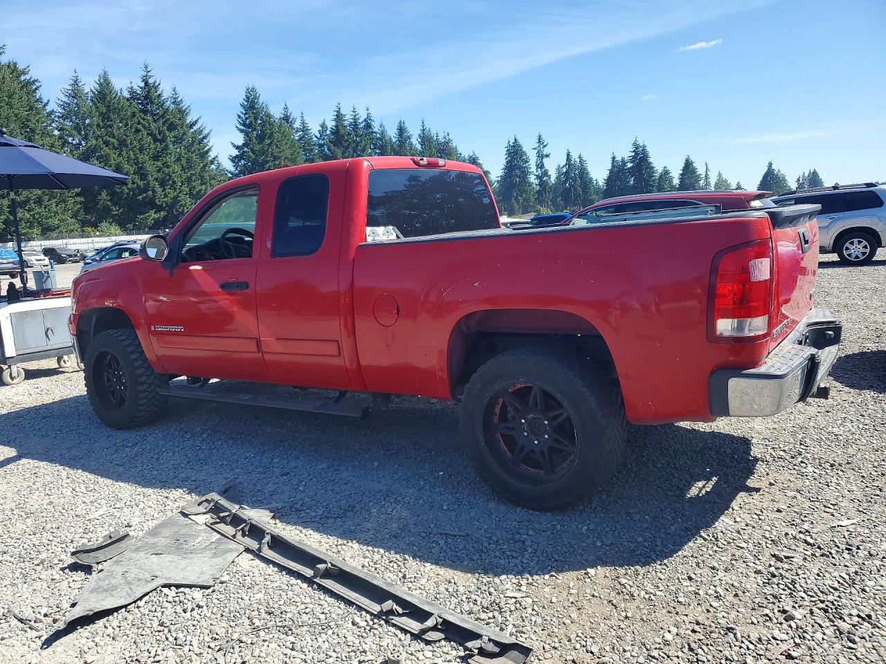 2007 Gmc New Sierra K1500 Red vin: 1GTEK19J07Z511621