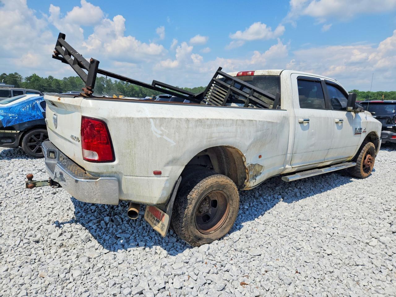 2013 Ram 3500 Slt White vin: 3C63RRHL2DG616278