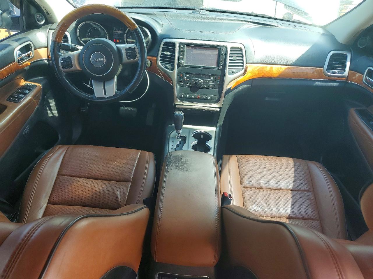 2012 Jeep Grand Cherokee Overland Black vin: 1C4RJFCT8CC182157