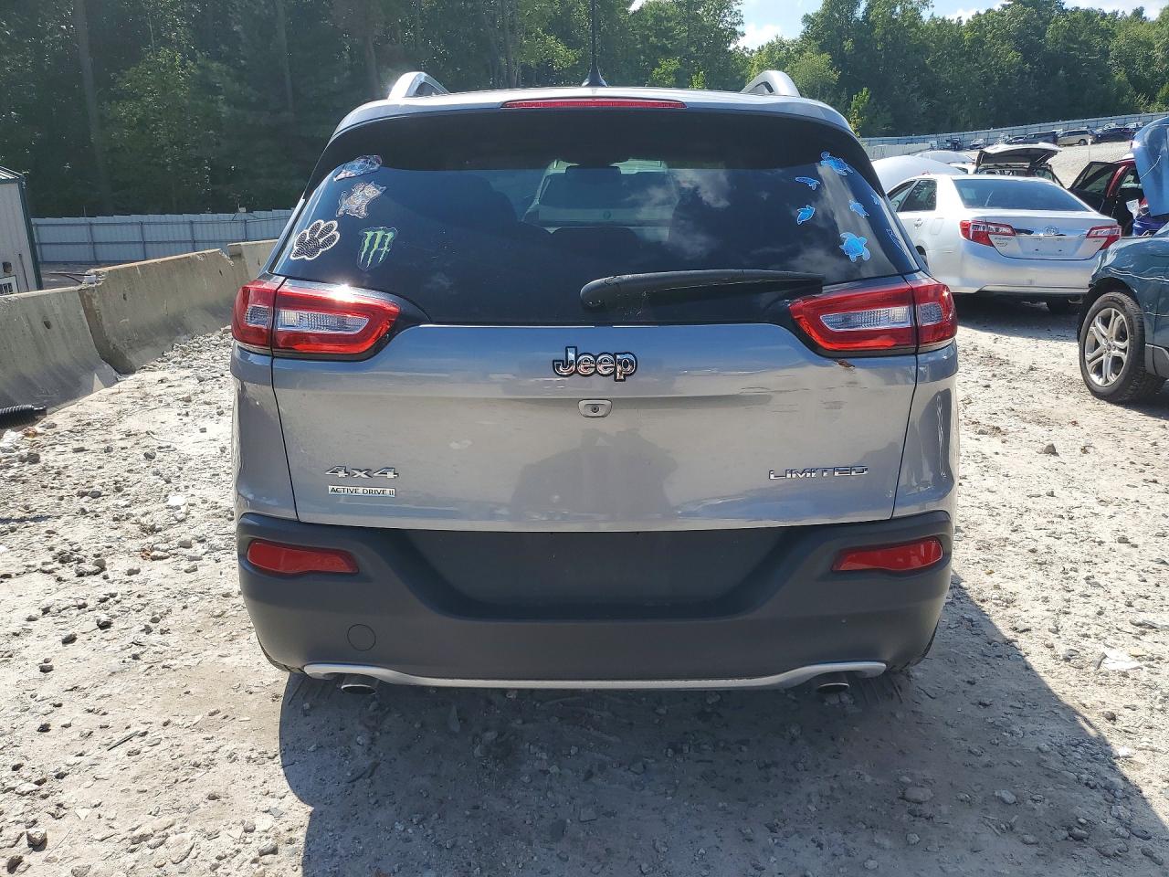 2014 Jeep Cherokee Limited Silver vin: 1C4PJMDS0EW309048