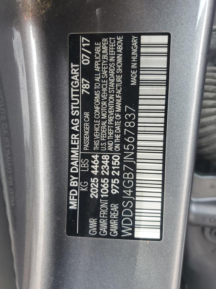 2018 Mercedes-benz Cla 250 4matic Серый vin: WDDSJ4GB7JN567837