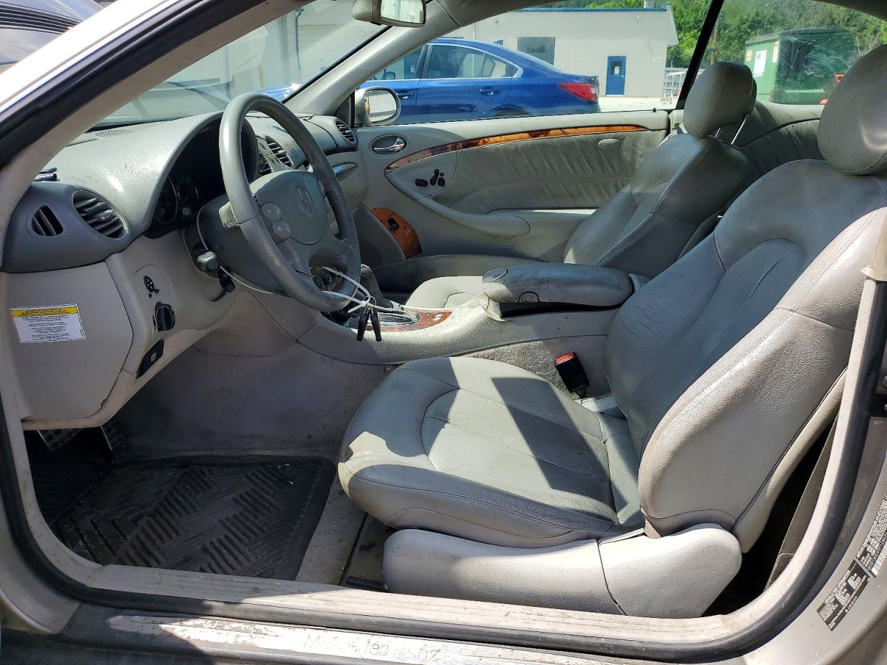 2005 Mercedes-benz Clk 320c Silver vin: WDBTJ65J95F128626