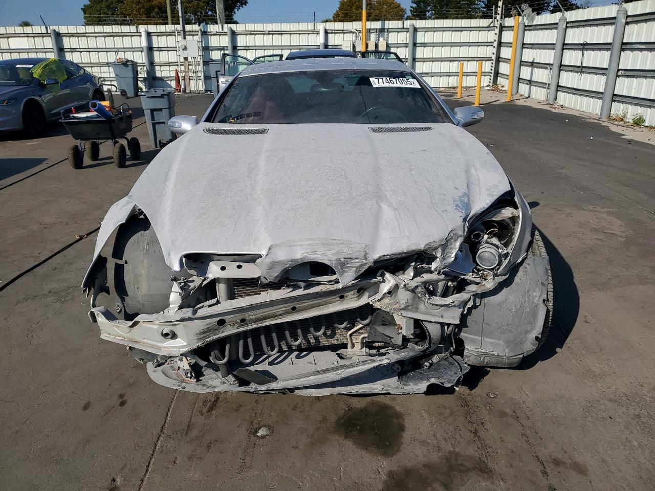 2007 Mercedes-benz Slk 350 Silver vin: WDBWK56F07F142125