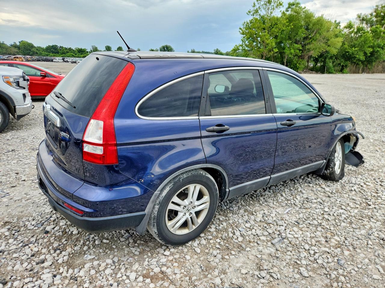 2010 Honda Cr-v Ex Blue vin: 5J6RE4H52AL002181