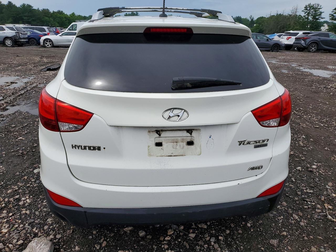 2012 Hyundai Tucson Limited Белый vin: KM8JUCAC0CU405268