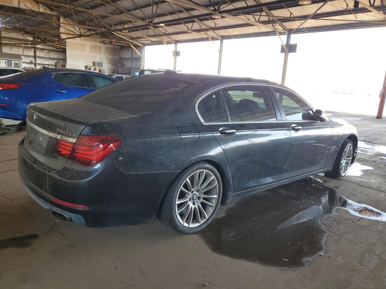 2013 Bmw 750 Lxi Gray vin: WBAYF8C59DD140065