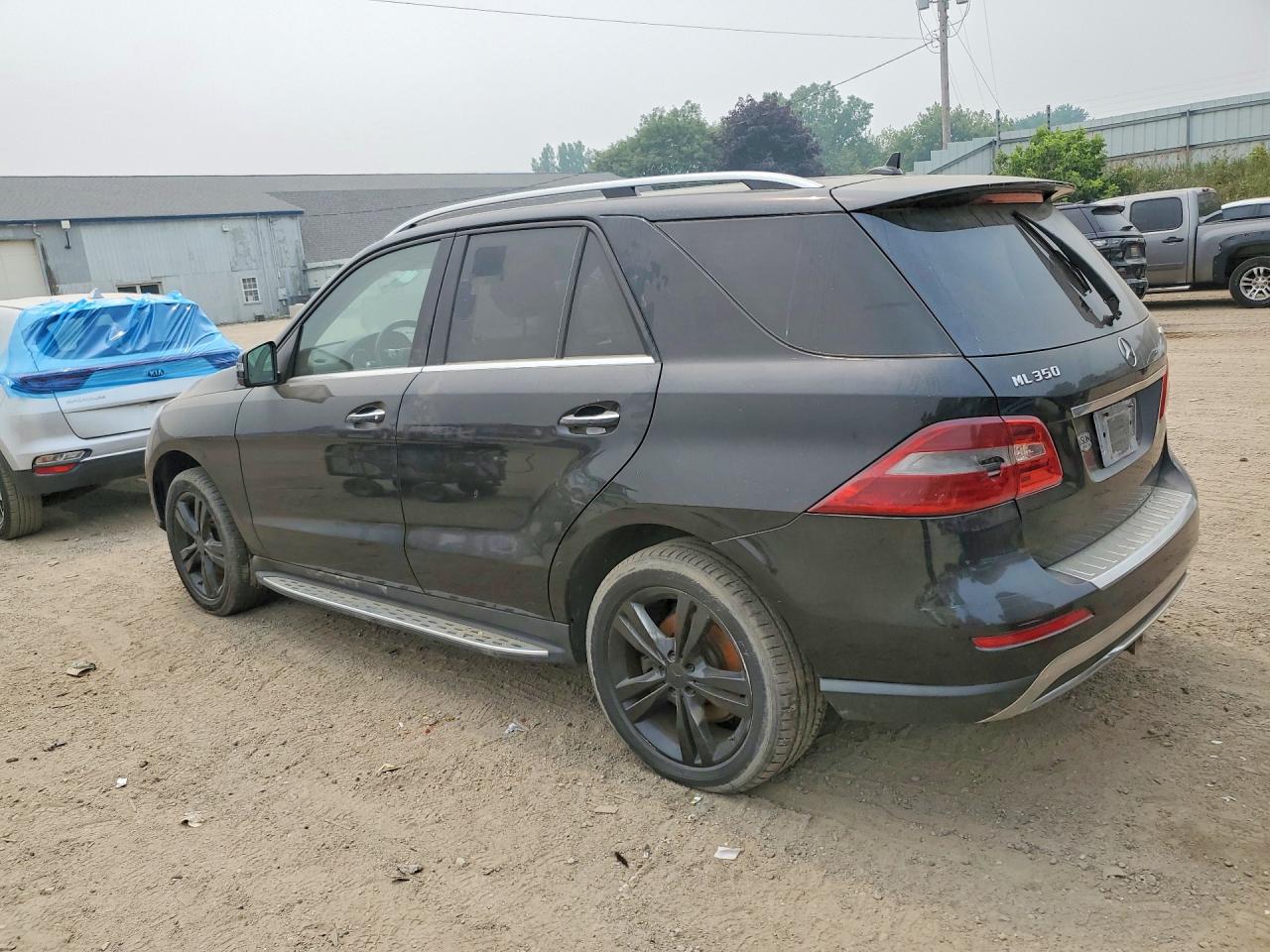 2014 Mercedes-benz Ml 350 4matic Black vin: 4JGDA5HB3EA415568