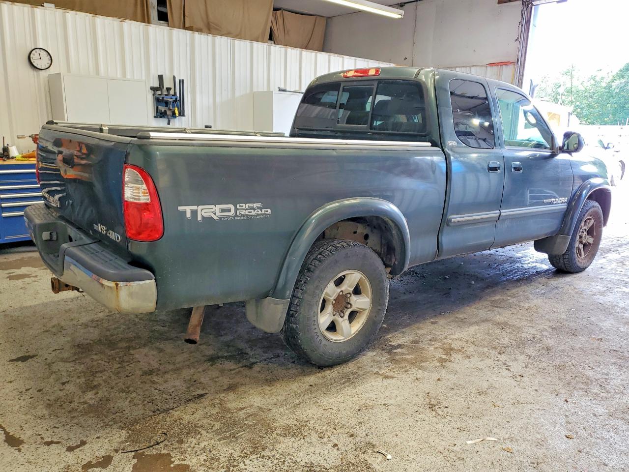 2005 Toyota Tundra Access Cab Sr5 Green vin: 5TBBT44125S466228