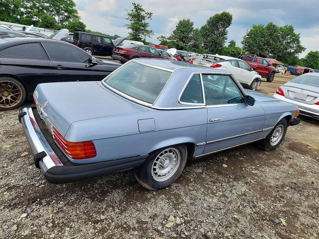 1984 Mercedes-benz 380 Sl Silver vin: WDBBA45A6EA005430