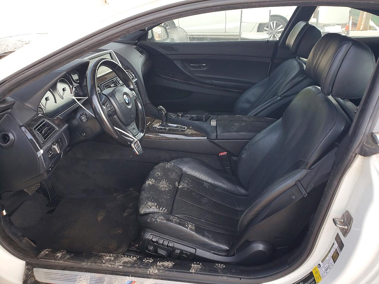 2012 Bmw 650 I White vin: WBALX3C52CDV77530