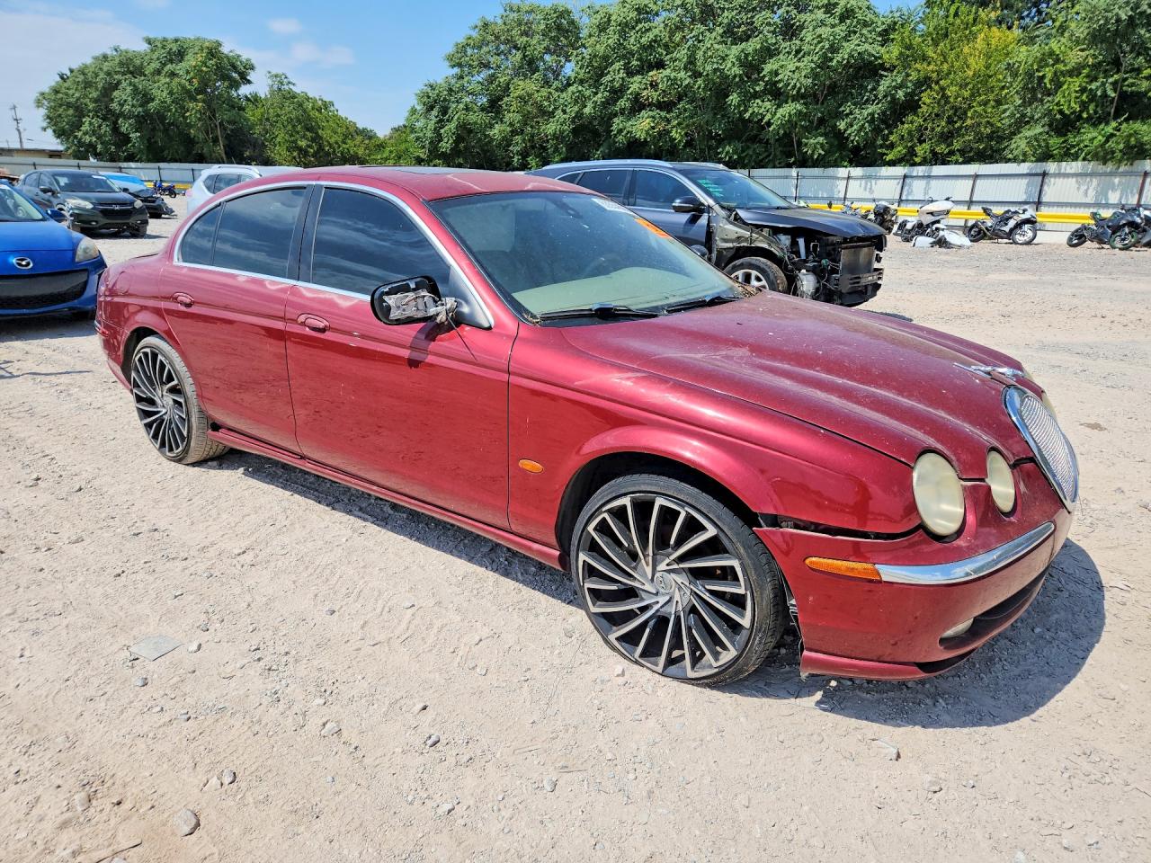 2003 Jaguar S-type Бордовый vin: SAJEA01T33FM81747
