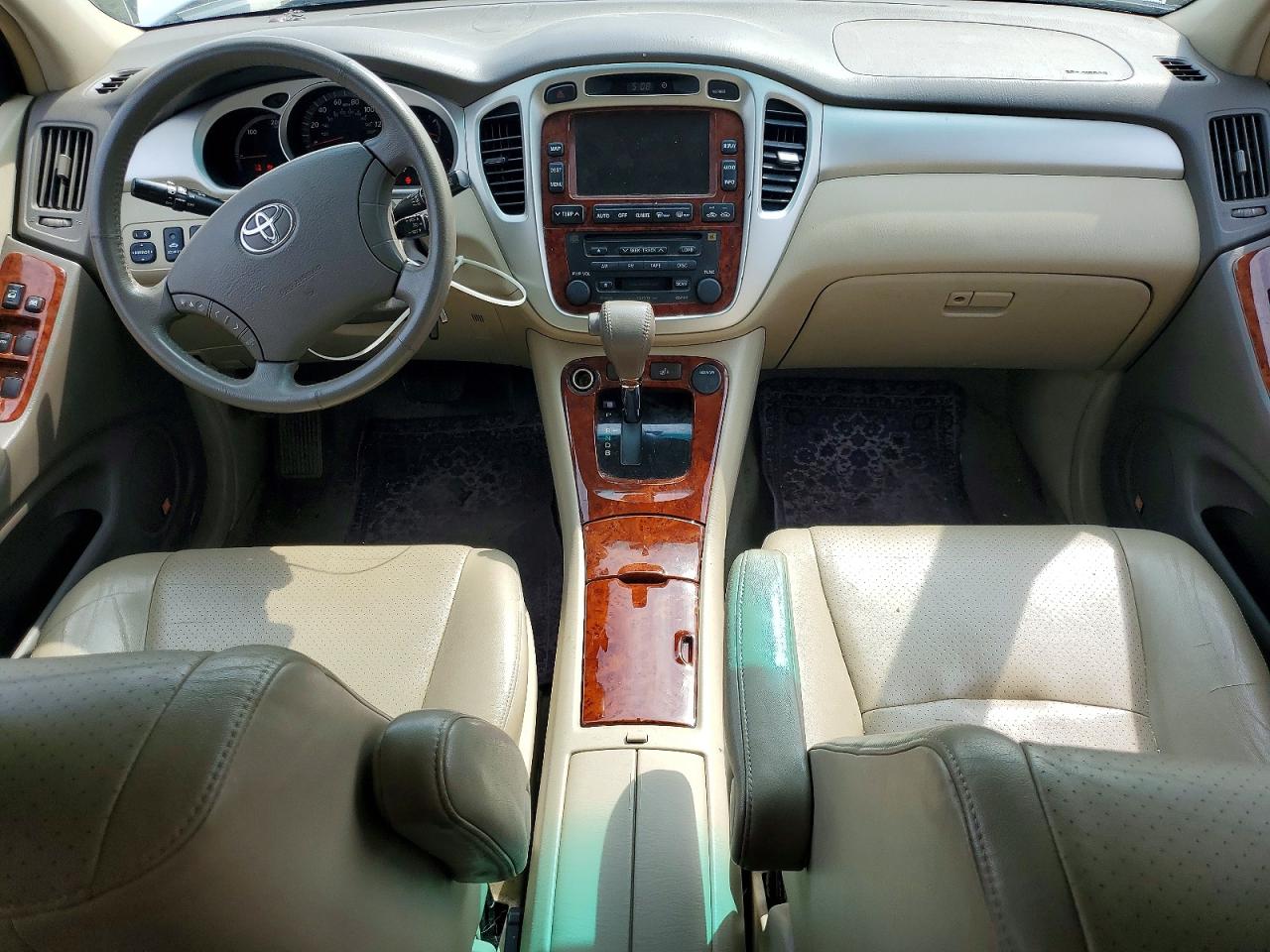 2007 Toyota Highlander Hybrid White vin: JTEHW21A870036819