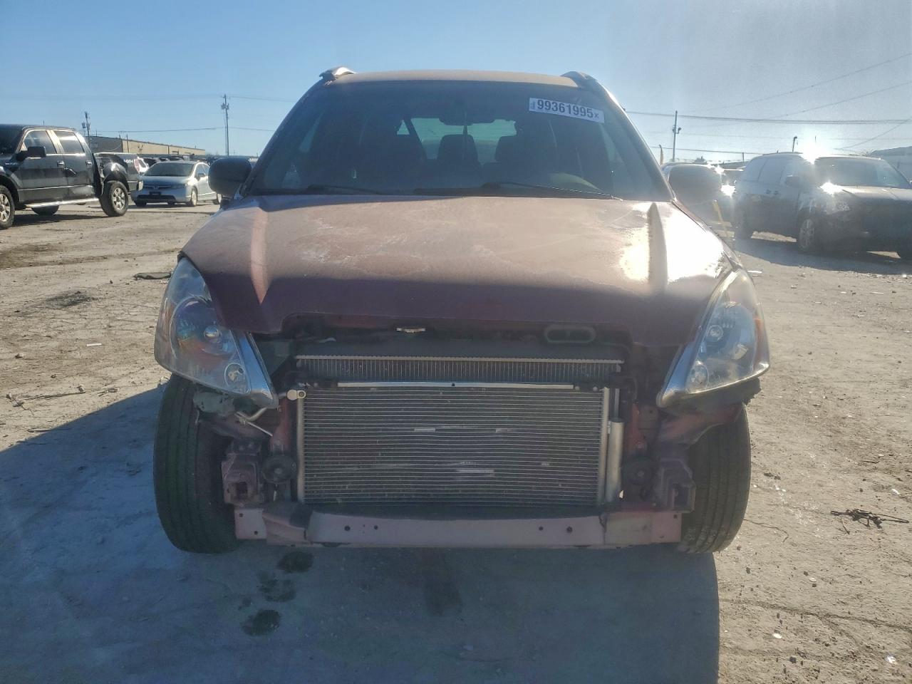 2004 Honda Cr-v Lx Red vin: JHLRD68414C018438