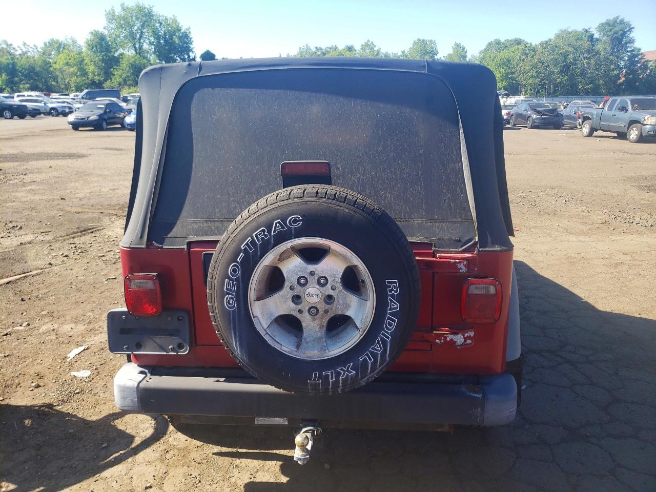 1999 Jeep Wrangler / Tj Sport Red vin: 1J4FY19SXXP412810