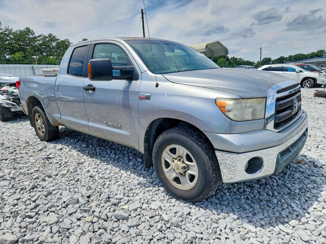 2011 Toyota Tundra Double Cab Sr5 Silver vin: 5TFRY5F12BX101578