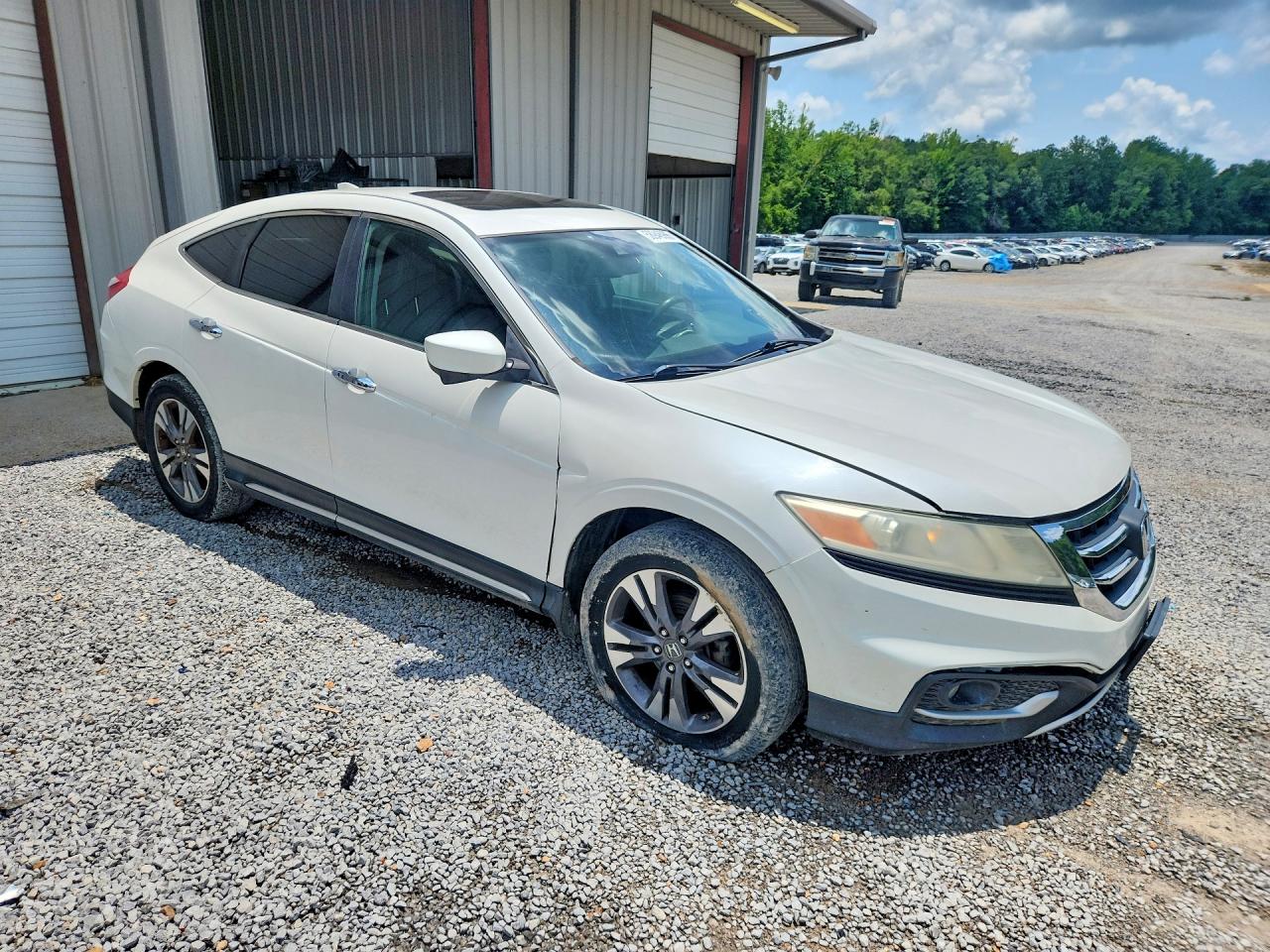 2015 Honda Crosstour Exl White vin: 5J6TF2H51FL001067