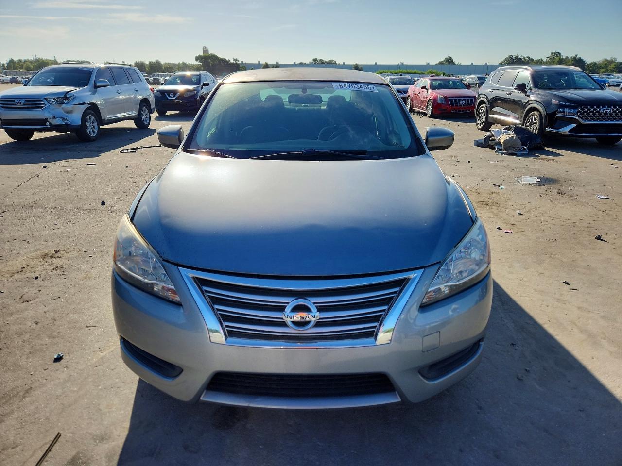 2014 Nissan Sentra Sv Серый vin: 3N1AB7AP9EY264062