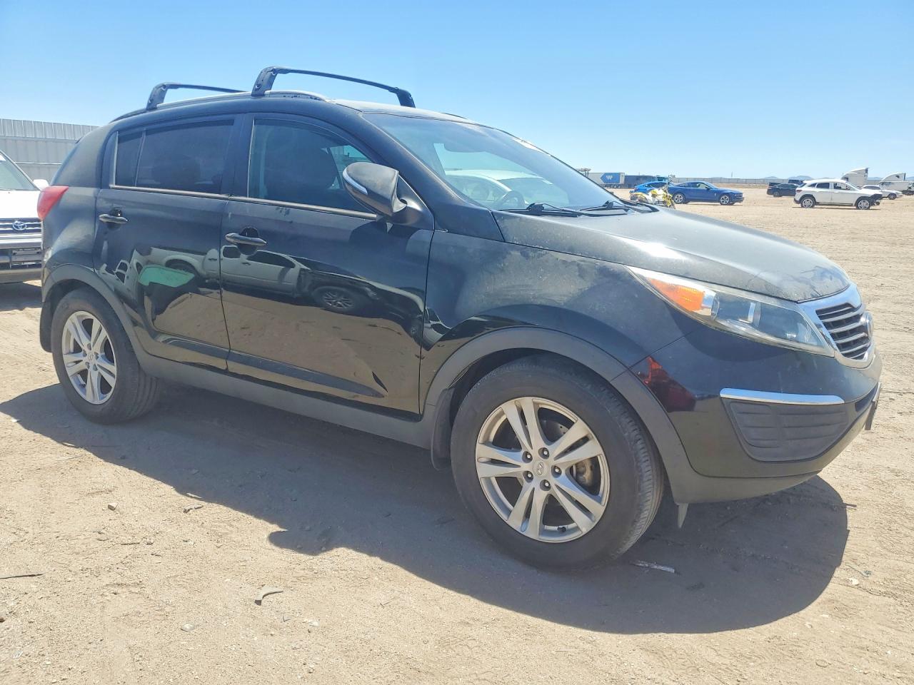 2013 Kia Sportage Lx Black vin: KNDPB3A21D7410832