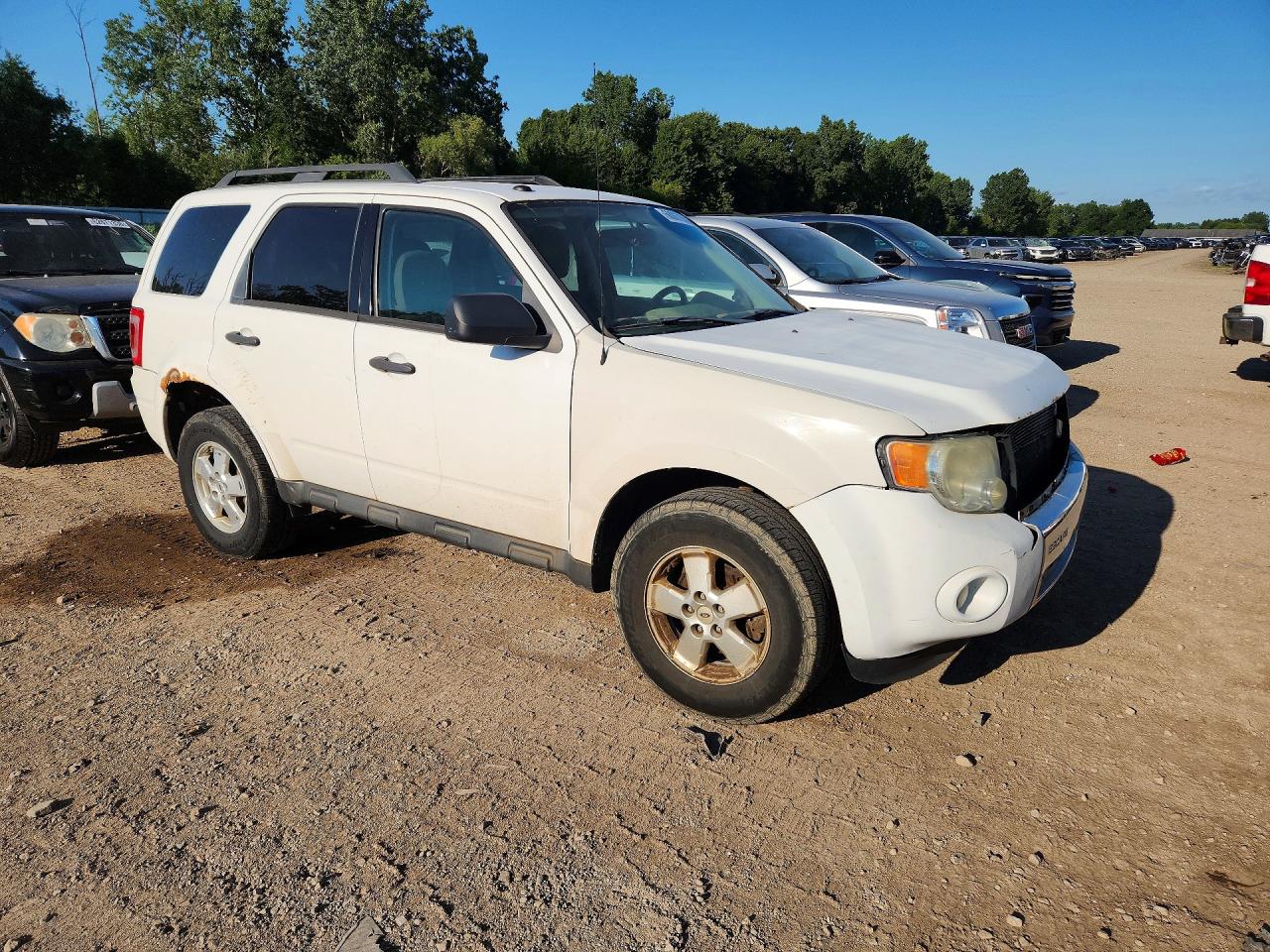 2012 Ford Escape Xlt White vin: 1FMCU0D76CKB95051
