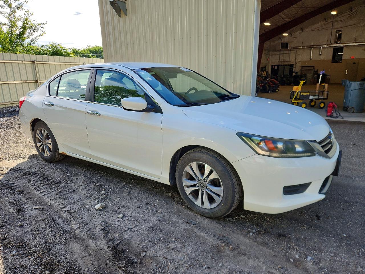 2015 Honda Accord Lx White vin: 1HGCR2F31FA220705