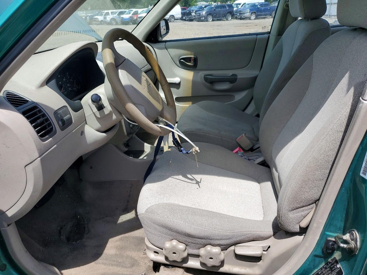 2001 Hyundai Accent Gl Green vin: KMHCG45C91U169698