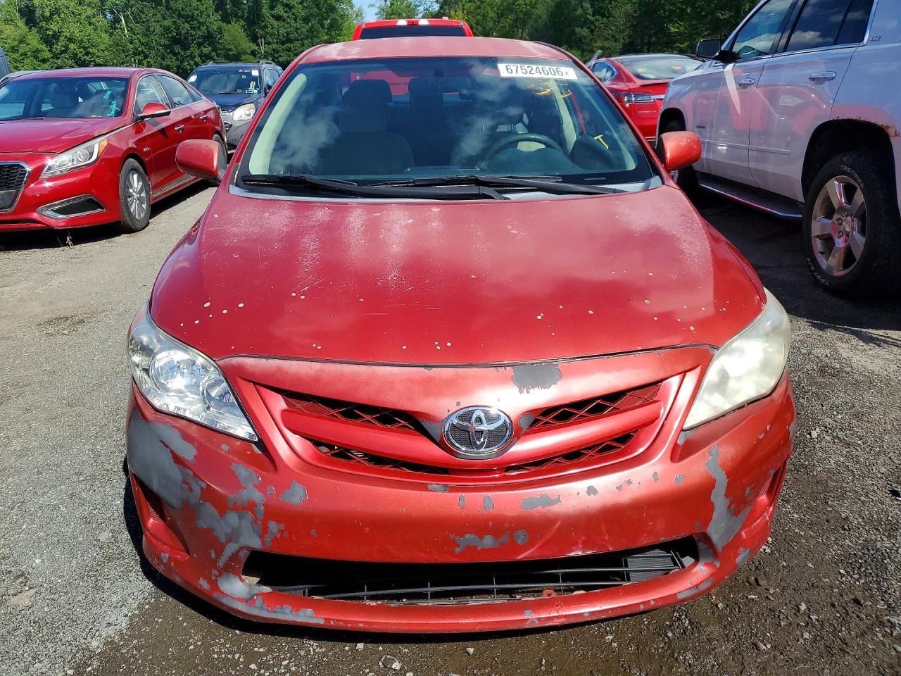 2011 Toyota Corolla Le Красный vin: 2T1BU4EE2BC750193