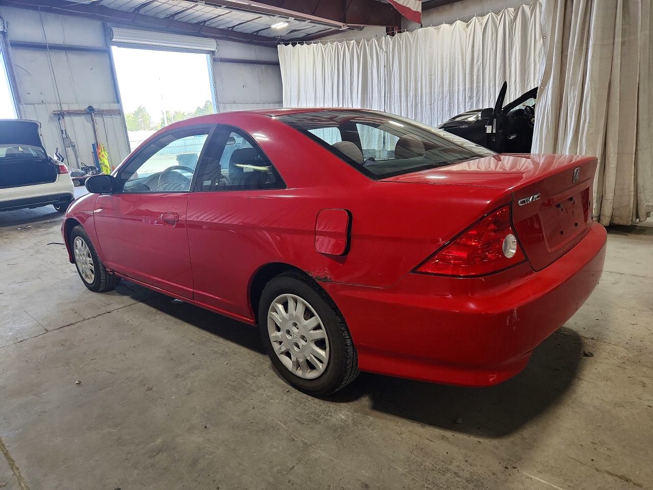 2004 Honda Civic Lx Red vin: 1HGEM22514L010282