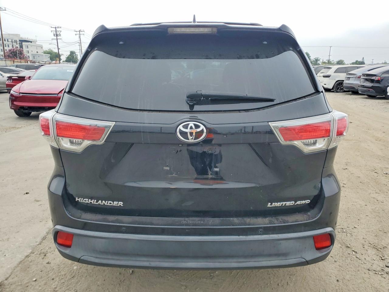 2015 Toyota Highlander Limited Black vin: 5TDDKRFH0FS145543