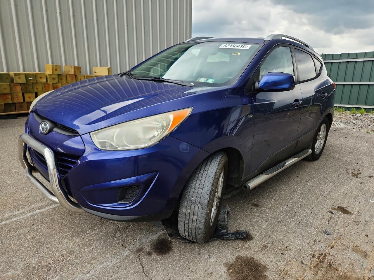 2011 Hyundai Tucson Gls Blue vin: KM8JUCAC4BU200843