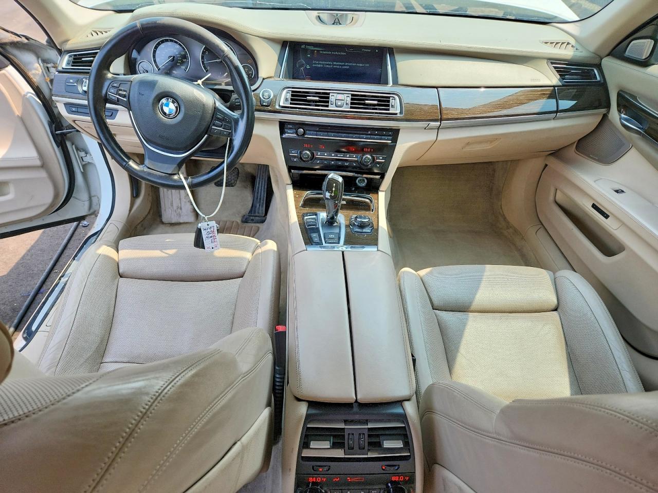 2013 Bmw 750 Lxi White vin: WBAYF8C54DDE59036