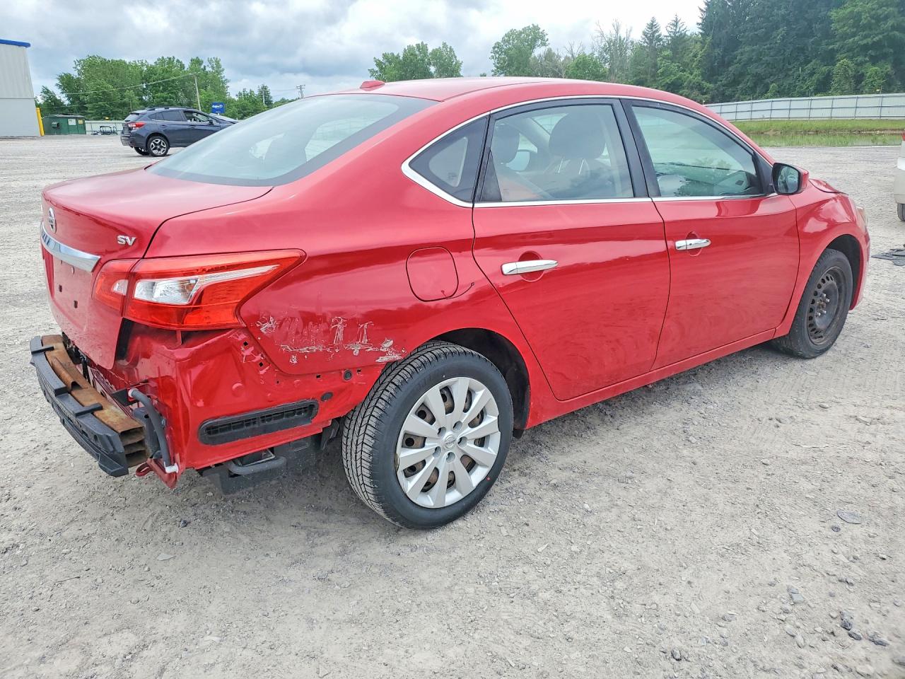 2017 Nissan Sentra Sv Red vin: 3N1AB7AP7HL669967