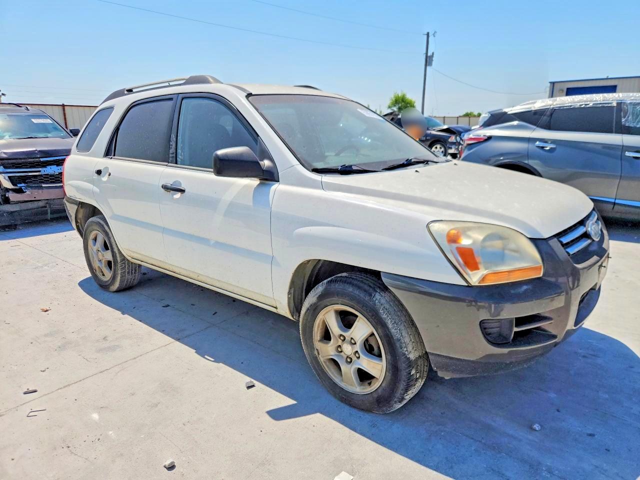 2006 Kia Sportage Lx White vin: KNDJF724667198241