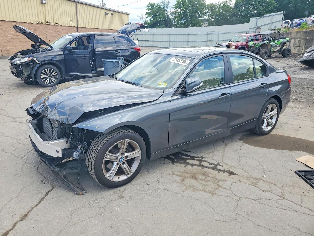 2013 Bmw 328 Xi Gray vin: WBA3B3C53DF540183