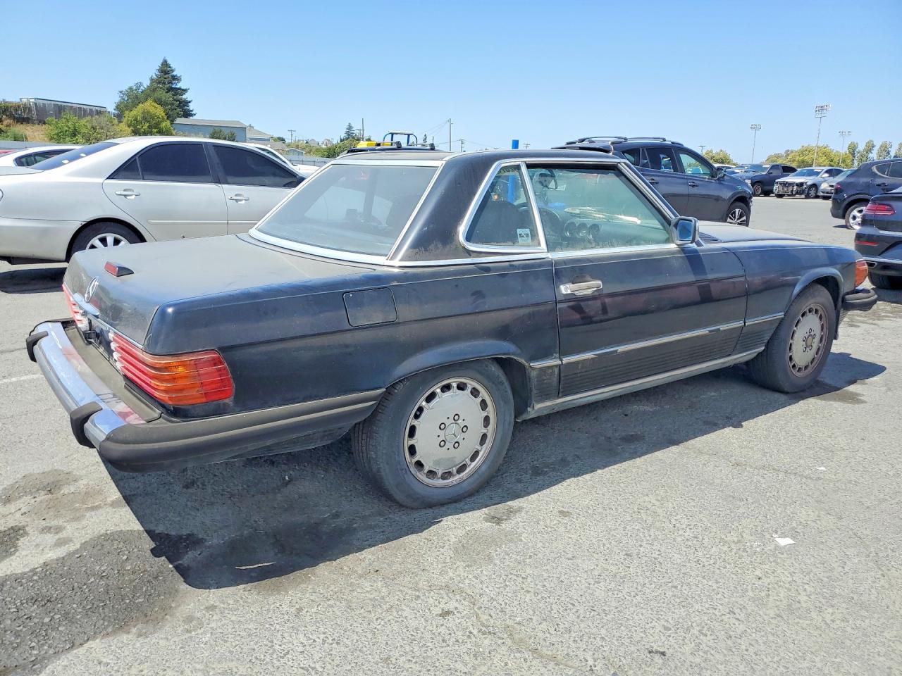 1989 Mercedes-benz 560 Sl Black vin: WDBBA48D9KA094430