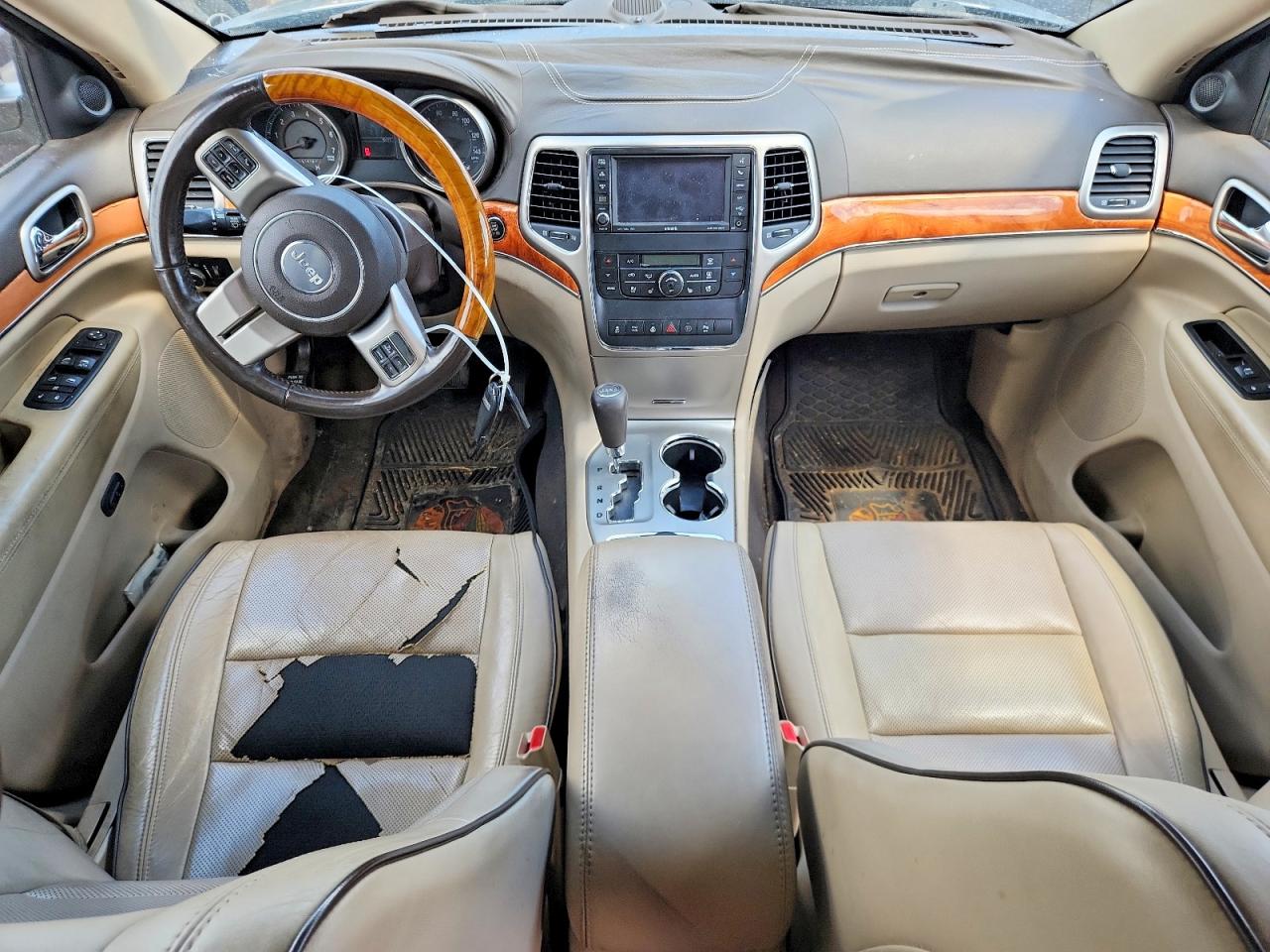 2012 Jeep Grand Cherokee Overland Black vin: 1C4RJFCT6CC141610