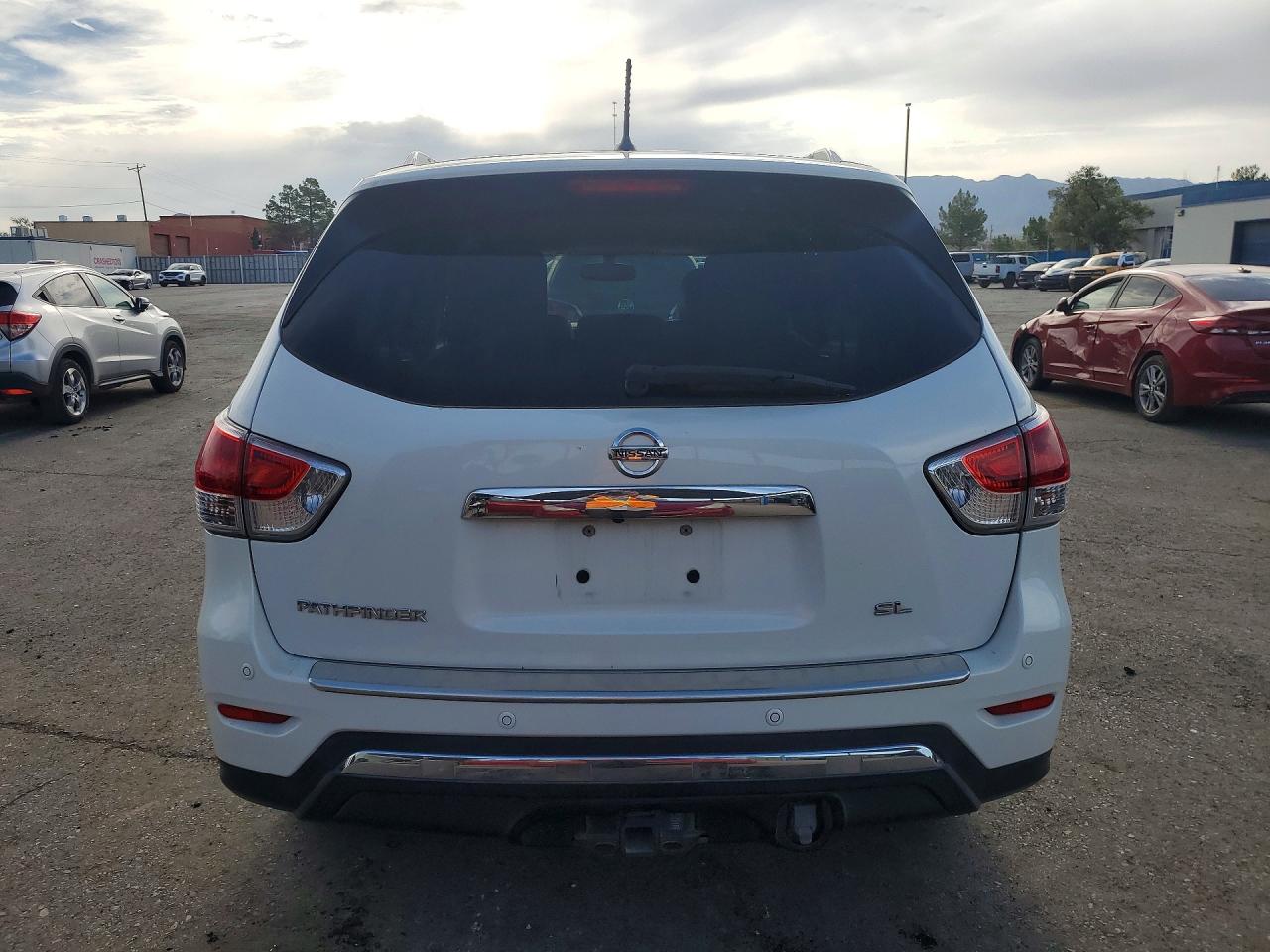 2014 Nissan Pathfinder Sl White vin: 5N1AR2MN4EC637700