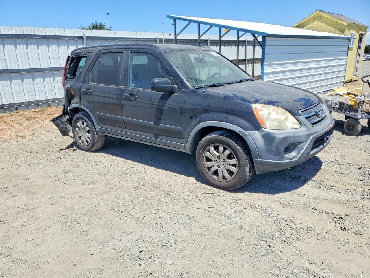 2006 Honda Cr-v Ex Black vin: JHLRD78876C058356