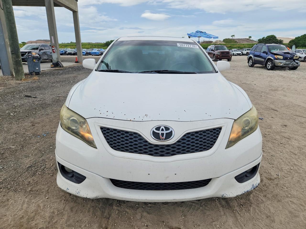 2010 Toyota Camry Se White vin: 4T1BF3EK7AU550577
